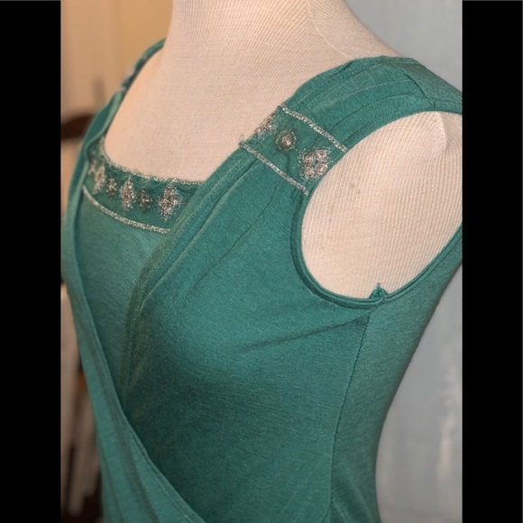 Sassy & Sweet Green Embellished Top - Picture 5 of 7